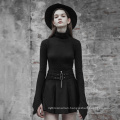 OPQ-426 PUNK RAVE Woolen Half Skirt with belt fashion skirt street wear shirt black women skirts